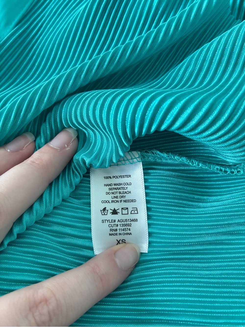 NWT RO&DE Women's Turquoise Ribbed V-Neck Long Matching Set - Picture 13 of 15